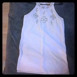 White "A line" dress